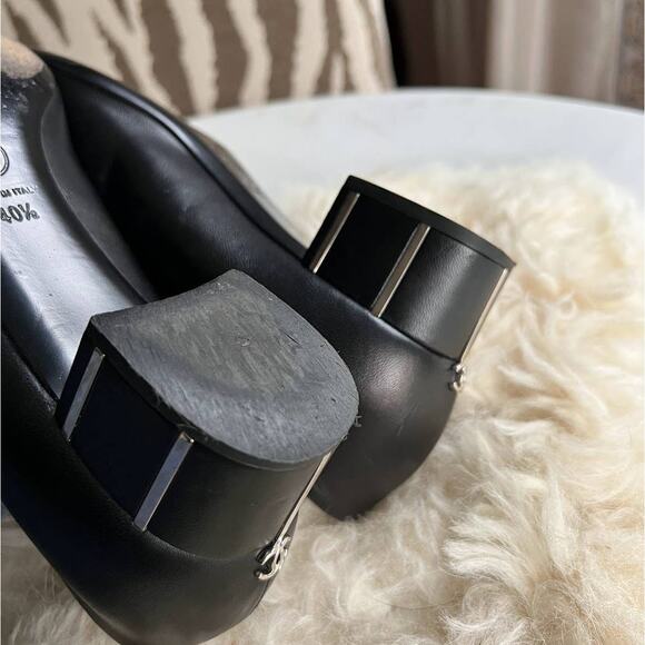 Chanel Classic Mid-Height Cap Toe Pointy Chunky Heels - Picture 15 of 16